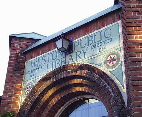 Weston Public Library Archway
