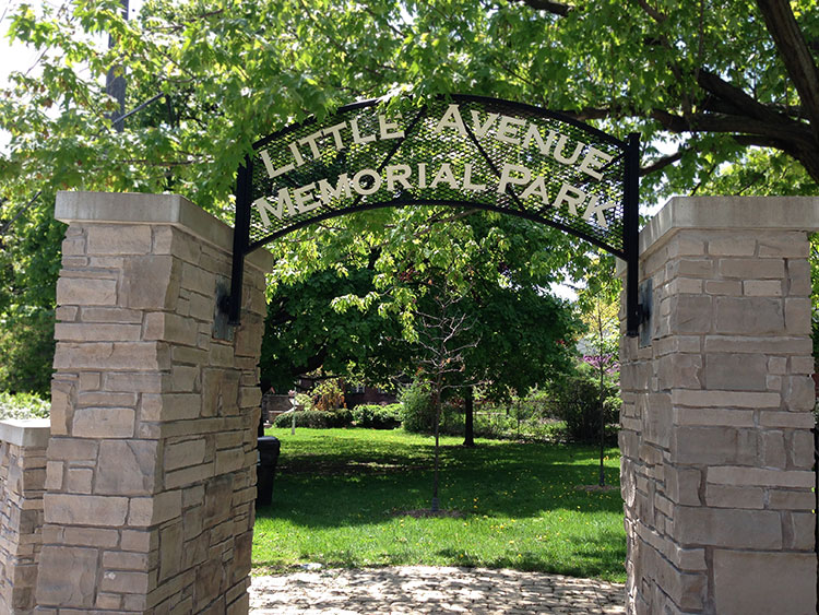 Entrance to Little Avenue Park