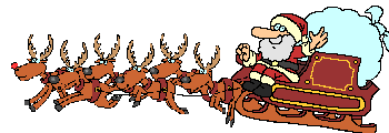 Santa and reindeers